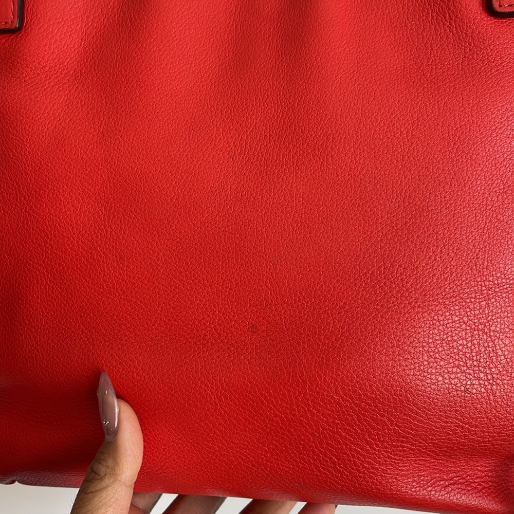 Michael Kors Blakely Red Pebble leather 2 Way Purse - Picture 4 of 4